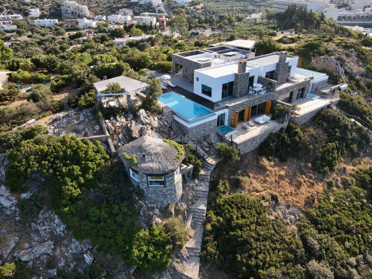 Villa Aiolos: Above The Sea, Within Agios Nikolaos Exteriör bild