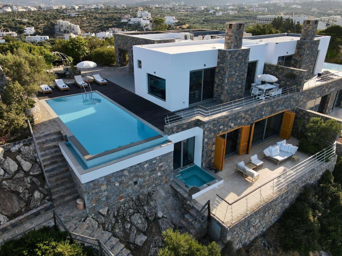 Villa Aiolos: Above The Sea, Within Agios Nikolaos Exteriör bild