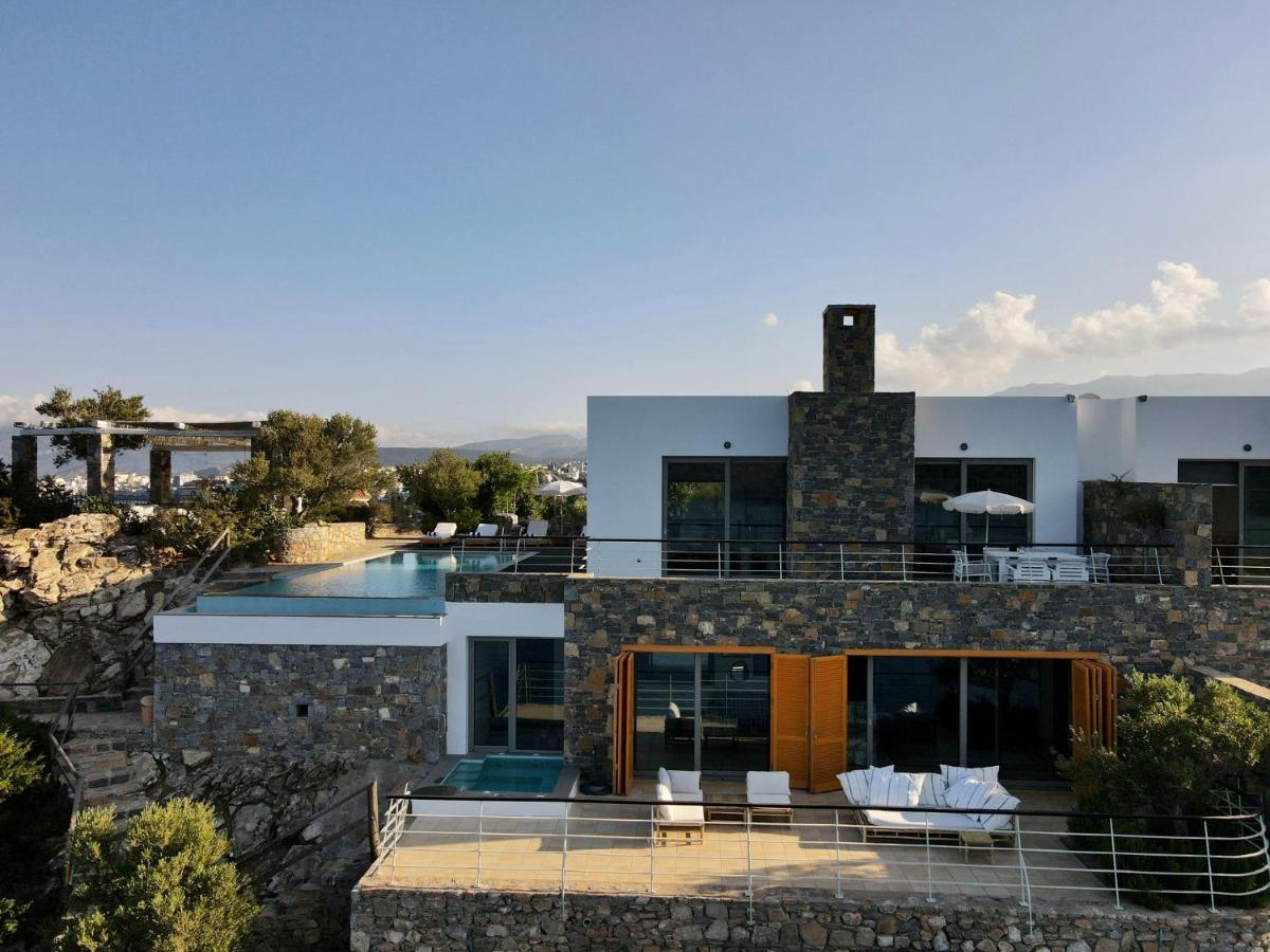 Villa Aiolos: Above The Sea, Within Agios Nikolaos Exteriör bild