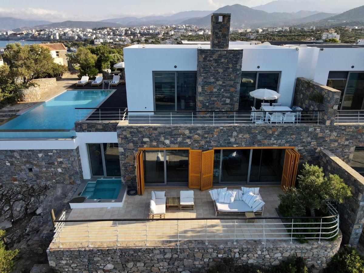 Villa Aiolos: Above The Sea, Within Agios Nikolaos Exteriör bild